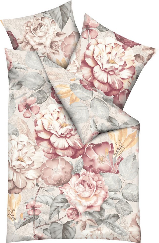 Kaeppel Bettwäsche Bettwäsche "Serena", Mako-Satin, Blumen von Kaeppel