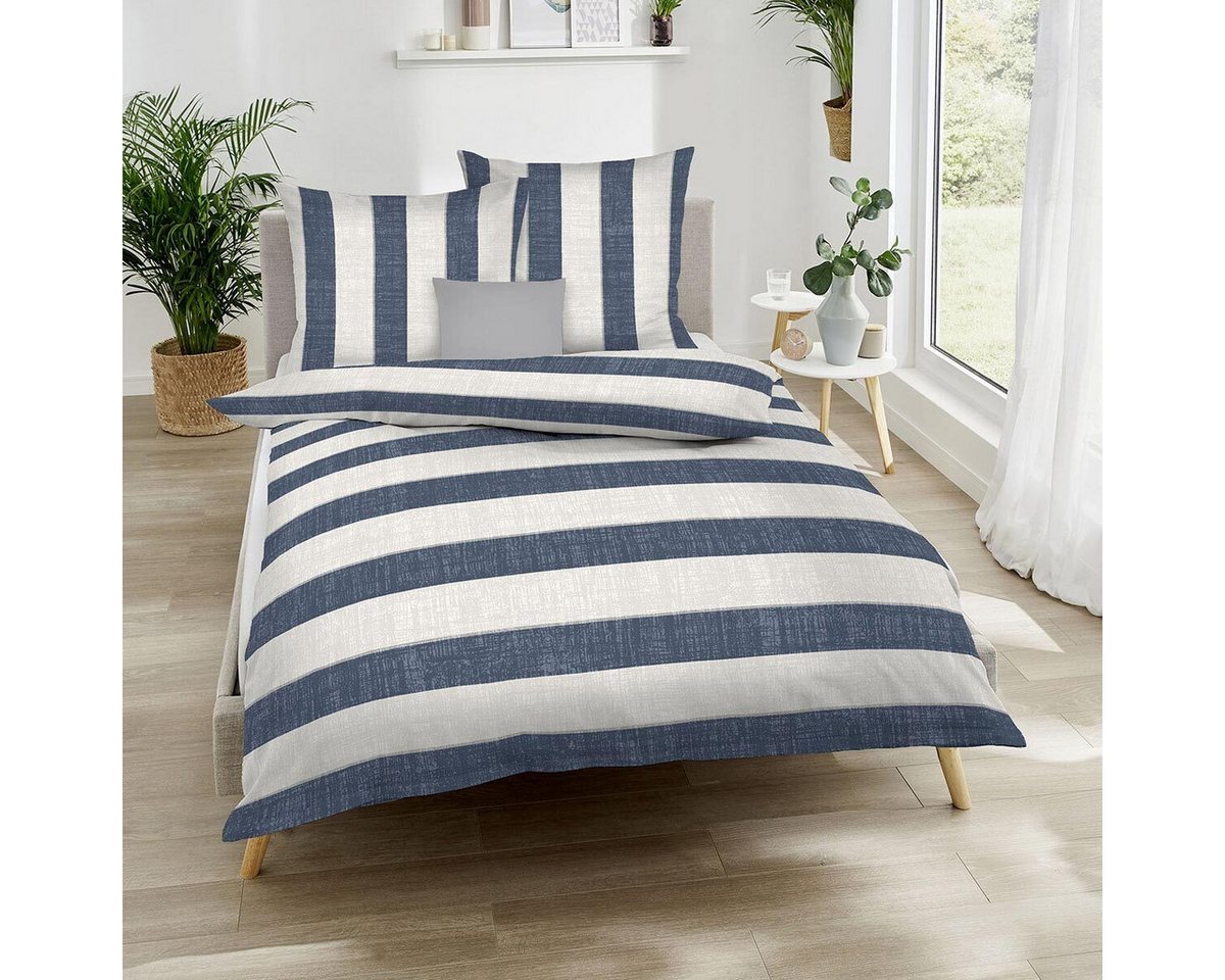 TRAUMSCHLAF Bettwäsche College, Mako Satin, 2 teilig, gestreifte Mako Satin Bettwäsche TRAUMSCHLAF Bettwäsche College, Mako Satin, 2 teilig, gestreifte Mako Satin Bettwäsche von TRAUMSCHLAF