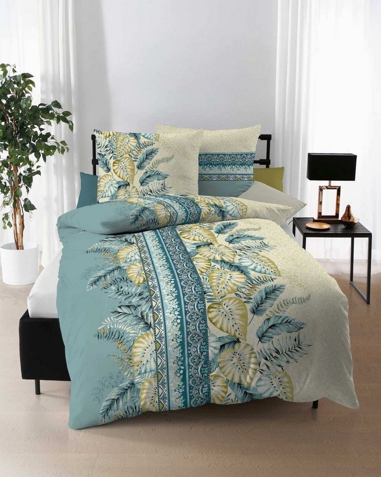 Kaeppel Bettwäsche Kaeppel Biber Bettwäsche Sara Türkis, Biber, 2 teilig von Kaeppel