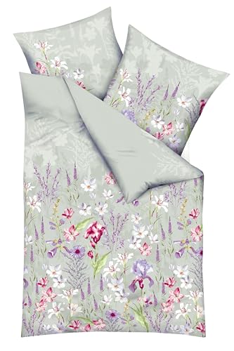 Kaeppel Bettwäsche Lily Khaki Feinbiber (1 x 80x80 + 1 x 135x200 cm) von Kaeppel