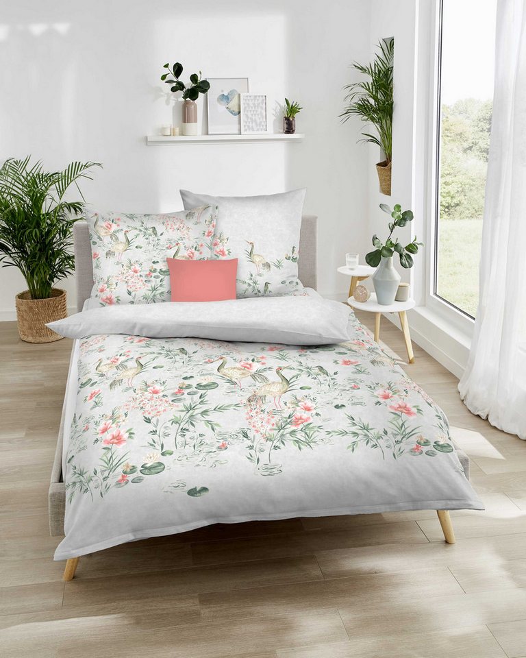 Kaeppel Bettwäsche Pagode, Mako-Satin, 2 teilig, Mit Blumen Kaeppel Bettwäsche Pagode, Mako-Satin, 2 teilig, Mit Blumen von Kaeppel