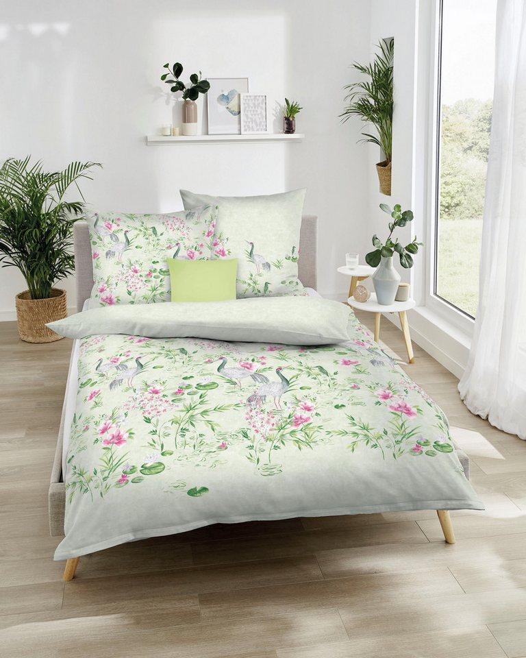 Kaeppel Bettwäsche Pagode, Mako-Satin, 2 teilig, Mit Blumen Kaeppel Bettwäsche Pagode, Mako-Satin, 2 teilig, Mit Blumen von Kaeppel