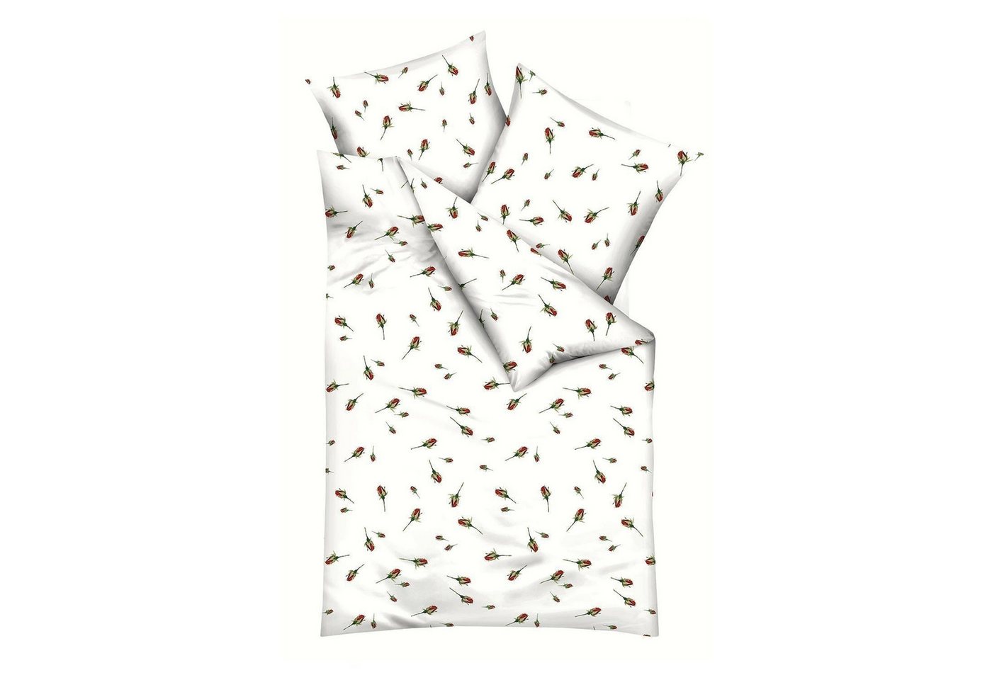 Kaeppel Bettwäsche ROSANNA, L 135 x B 200 cm, Weiß, Rot, Biber, 1 teilig, mit Reißverschluss Kaeppel Bettwäsche ROSANNA, L 135 x B 200 cm, Weiß, Rot, Biber, 1 teilig, mit Reißverschluss von Kaeppel