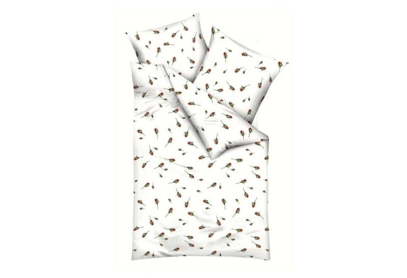 Kaeppel Bettwäsche ROSANNA, L 135 x B 200 cm, Weiß, Rot, Biber, 1 teilig, mit Reißverschluss Kaeppel Bettwäsche ROSANNA, L 135 x B 200 cm, Weiß, Rot, Biber, 1 teilig, mit Reißverschluss von Kaeppel