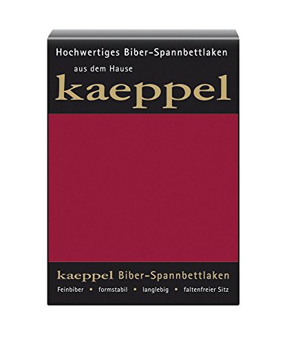 Kaeppel Biber Bettlaken Betttuch 140-160 x 200 cm Spannbettlaken 14 Farben Uni, Farbe:Karmin Kaeppel Biber Bettlaken Betttuch 140-160 x 200 cm Spannbettlaken 14 Farben Uni, Farbe:Karmin von Kaeppel