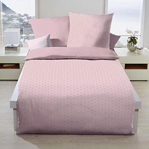 Kaeppel Biber Bettwäsche Moment rosa 1 Bettbezug 135 x 200 cm + 1 Kissenbezug 80 x 80 cm von Kaeppel