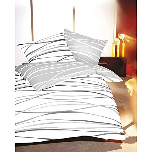 Kaeppel Biber Bettwäsche Streifen Motion Schiefer 135 x 200 cm + 80 x 80 cm Kaeppel Biber Bettwäsche Streifen Motion Schiefer 135 x 200 cm + 80 x 80 cm von Kaeppel