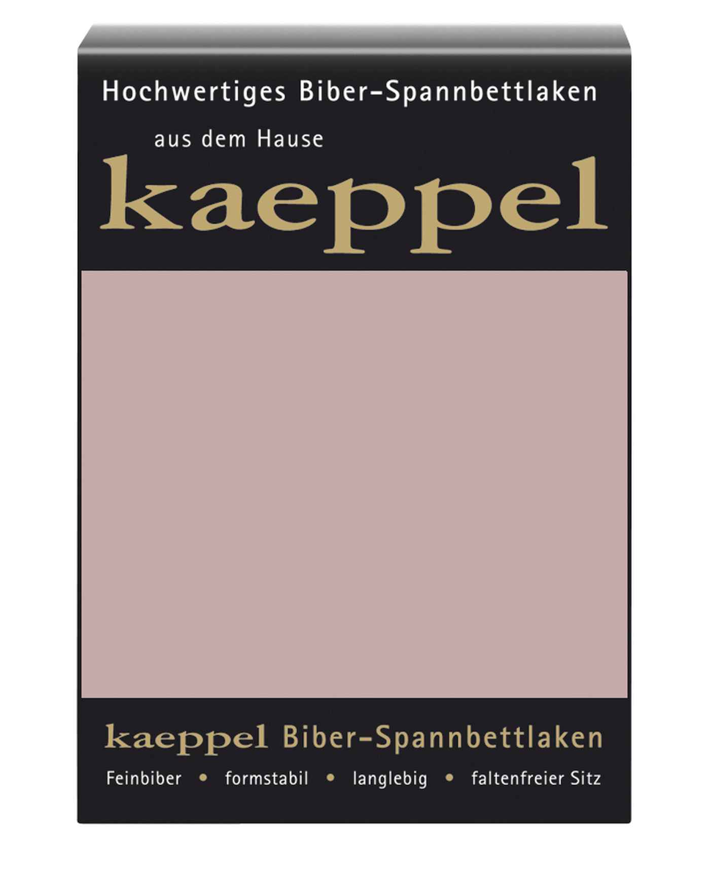 Kaeppel Biber Spannbettlaken Einfarbig Rosenholz 140x200 cm - 160x200 cm von Kaeppel