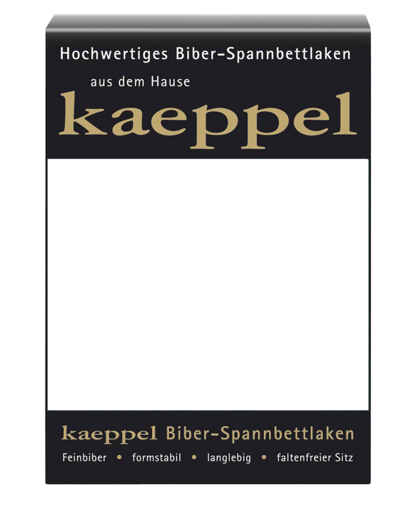 Kaeppel Biber Spannbettlaken Einfarbig Weiss 180x200 cm - 200x200 cm von Kaeppel