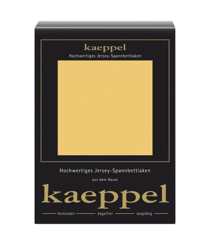 Kaeppel L-016753-07L1-U5KN Jersey Spannbettlaken 100 x 200 cm, mais von Kaeppel