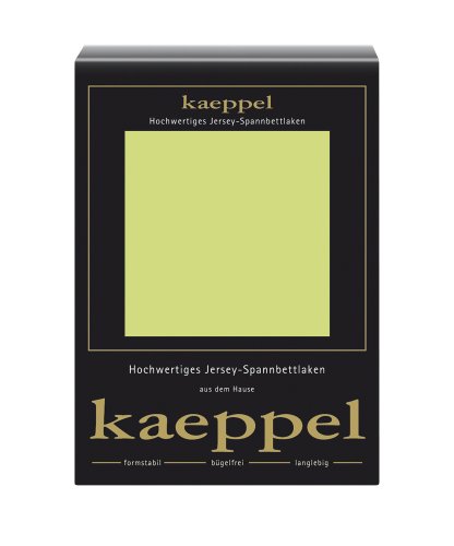 Kaeppel L-016753-31L2-U5KN Spannbetttuch Single Jersey Mako Cotton, 140-160/200 cm von Kaeppel
