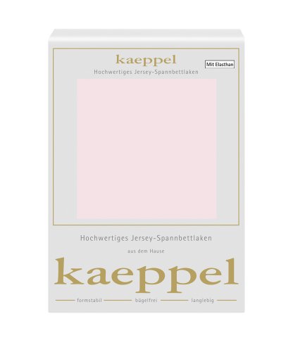 Kaeppel L-11671E-03L1-U5KS Spannbetttuch Single Jersey Mako Elastan, 100/200 cm von Kaeppel