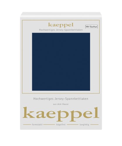 Kaeppel L-11671E-27L2-U5KS Spannbetttuch Single Jersey Mako Elastan, 140-160 x 200 cm von Kaeppel