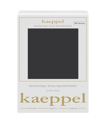 Kaeppel L-11671E-39L3-U5KS Spannbetttuch Single Jersey Mako Elastan, 180-200 x 200 cm von Kaeppel