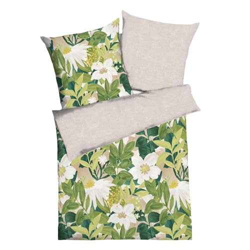 Kaeppel Mako-Satin Bettwäsche Botanik Kiwi 1 Bettbezug 135 x 200 cm + 1 Kissenbezug 80 x 80 cm Kaeppel Mako-Satin Bettwäsche Botanik Kiwi 1 Bettbezug 135 x 200 cm + 1 Kissenbezug 80 x 80 cm von Kaeppel