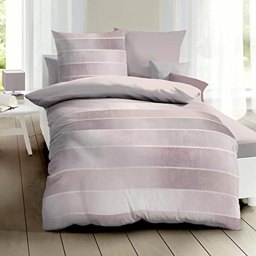 Kaeppel Mako-Satin Bettwäsche Timeless Rose, 1 Bettbezug 155 x 220 cm + 1 Kissenbezug 80 x 80 cm von Kaeppel