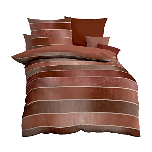 Kaeppel Mako-Satin Bettwäsche Timeless Terra, 1 Bettbezug 135 x 200 cm + 1 Kissenbezug 80 x 80 cm Kaeppel Mako-Satin Bettwäsche Timeless Terra, 1 Bettbezug 135 x 200 cm + 1 Kissenbezug 80 x 80 cm von Kaeppel