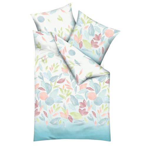 Kaeppel Seersucker Bettwäsche Matisse Mint 1 Bettbezug 135 x 200 cm + 1 Kissenbezug 80 x 80 cm von Kaeppel