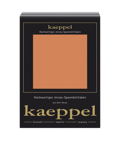 Kaeppel Spannbettlaken, Jersey, Orange, 140 cm x 200 cm von Kaeppel