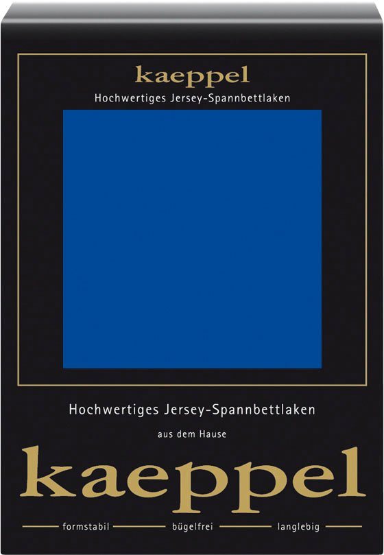 Kaeppel Spannbettlaken Single Jersey Mako Elasthan, Jersey-Elasthan, Gummizug: rundum, (1 Stück), aus 97% Baumwolle und 3% Elasthan von Kaeppel