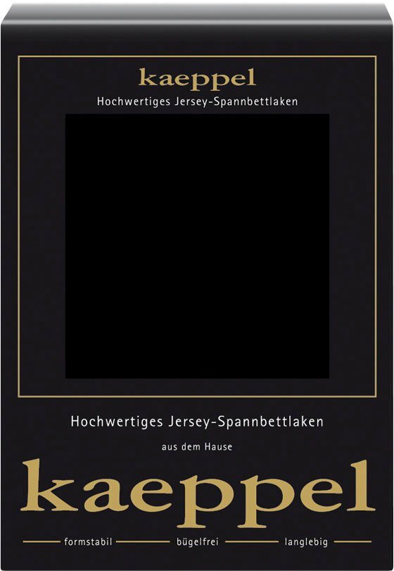 Kaeppel Spannbettlaken Single Jersey Mako Elasthan, Jersey-Elasthan, Gummizug: rundum, (1 Stück), aus 97% Baumwolle und 3% Elasthan von Kaeppel