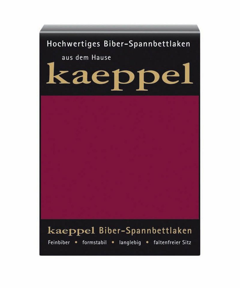 Kaeppel Spannbettlaken Spannbettlaken Biber, Biber, Gummizug: rundum, (1 Stück), 100% Baumwolle, kuschelig weich ideal für Winter von Kaeppel