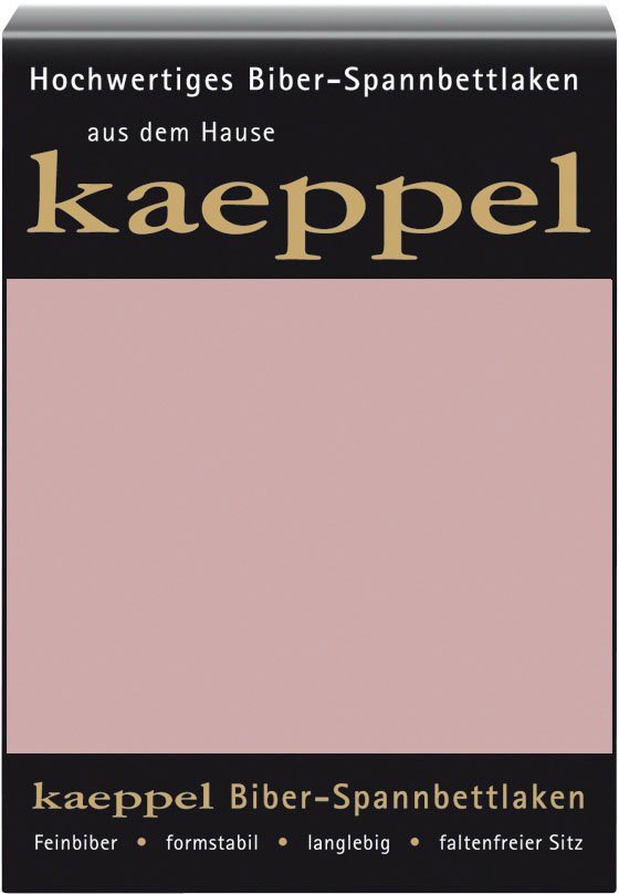 Kaeppel Spannbettlaken Spannbettlaken Biber, Biber, Gummizug: rundum, (1 Stück), 100% Baumwolle, kuschelig weich ideal für Winter von Kaeppel