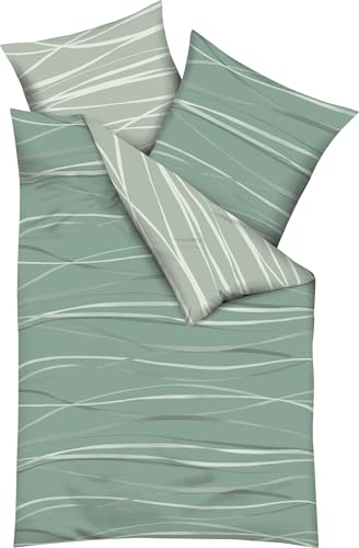 Kaeppel Wendebettwäsche Mako-Satin grün Größe 1x 155x220 cm + 1x 80x80 cm Kaeppel Wendebettwäsche Mako-Satin grün Größe 1x 155x220 cm + 1x 80x80 cm von Kaeppel