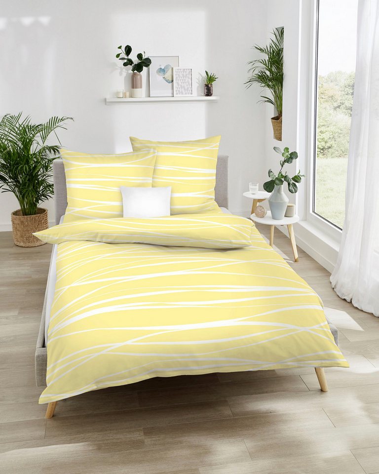 Kaeppel Wendebettwäsche Motion, Mako-Satin, 2 teilig, Mit feinen Wellenlinien Kaeppel Wendebettwäsche Motion, Mako-Satin, 2 teilig, Mit feinen Wellenlinien von Kaeppel