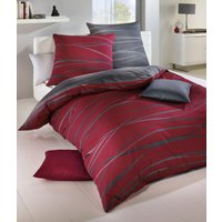 Kaeppel Wendebettwäsche "Motion", (2 tlg.), aus 100% Baumwolle, in Mako-Satin oder Biber Qualität, Winterbettwäsche, Bett- und Kopfkissenbezug mit Reißverschluss, Bettwäsche-Set STANDARD 100 by OEKO-TEX zertifiziert. von Kaeppel