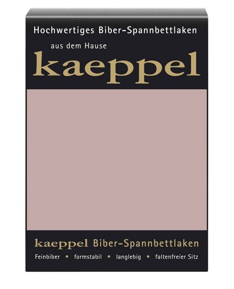 Spannbettlaken Kaeppel Biber Spannbettlaken - 90x200 cm - 200x200, Kaeppel, Biber, Gummizug: rundum, (1 Stück) von Kaeppel