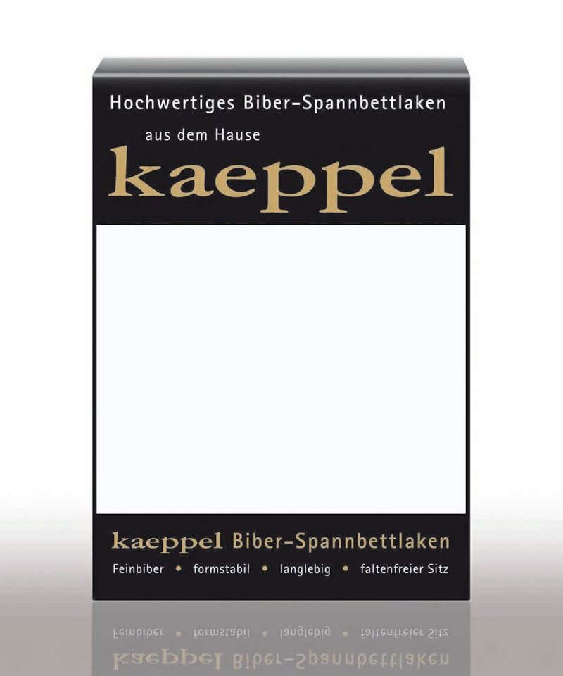 Spannbettlaken Spannbettlaken Biber, Kaeppel, Biber, Gummizug: rundum, (1 Stück), 100% Baumwolle, kuschelig weich ideal für Winter von Kaeppel