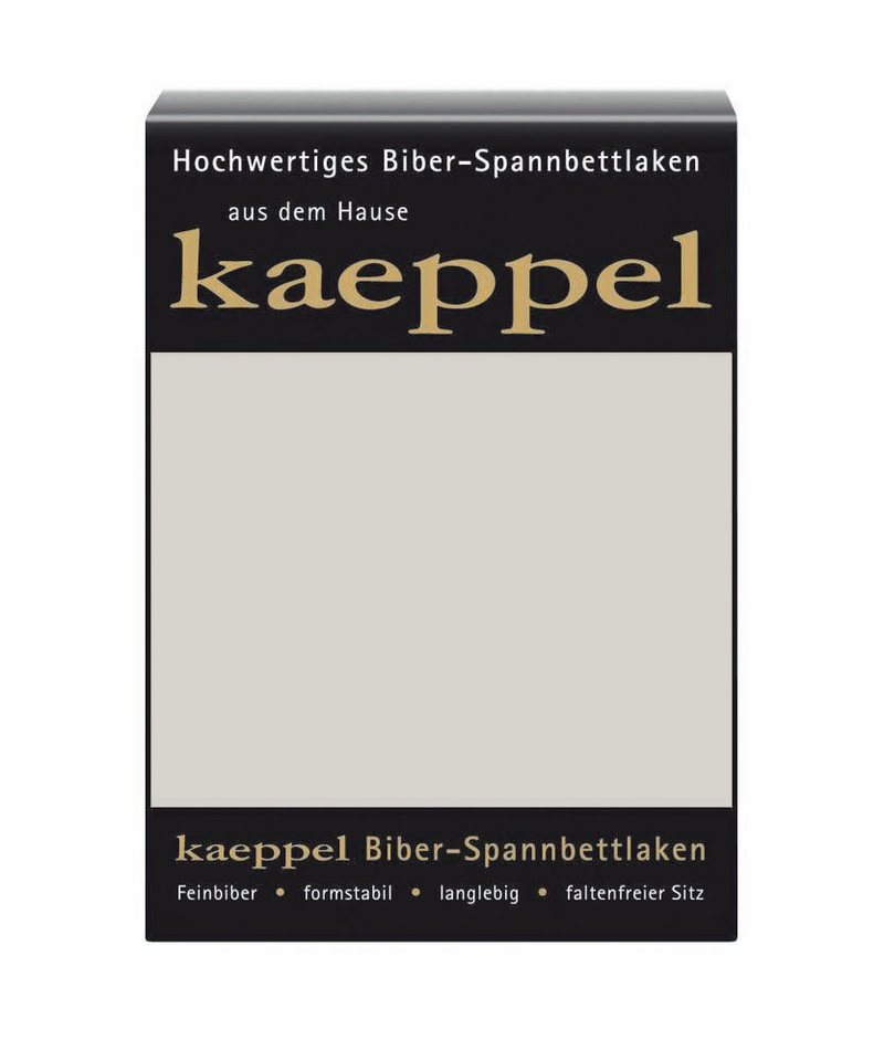 Spannbettlaken Spannbettlaken Biber, Kaeppel, Biber, Gummizug: rundum, (1 Stück), 100% Baumwolle, kuschelig weich ideal für Winter von Kaeppel