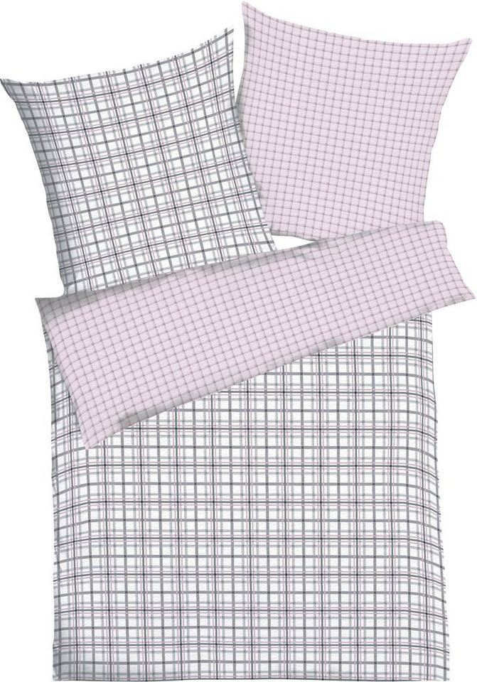 Wendebettwäsche Plaid, Kaeppel, Mako-Satin, 2 teilig, angenehm wärmend von Kaeppel