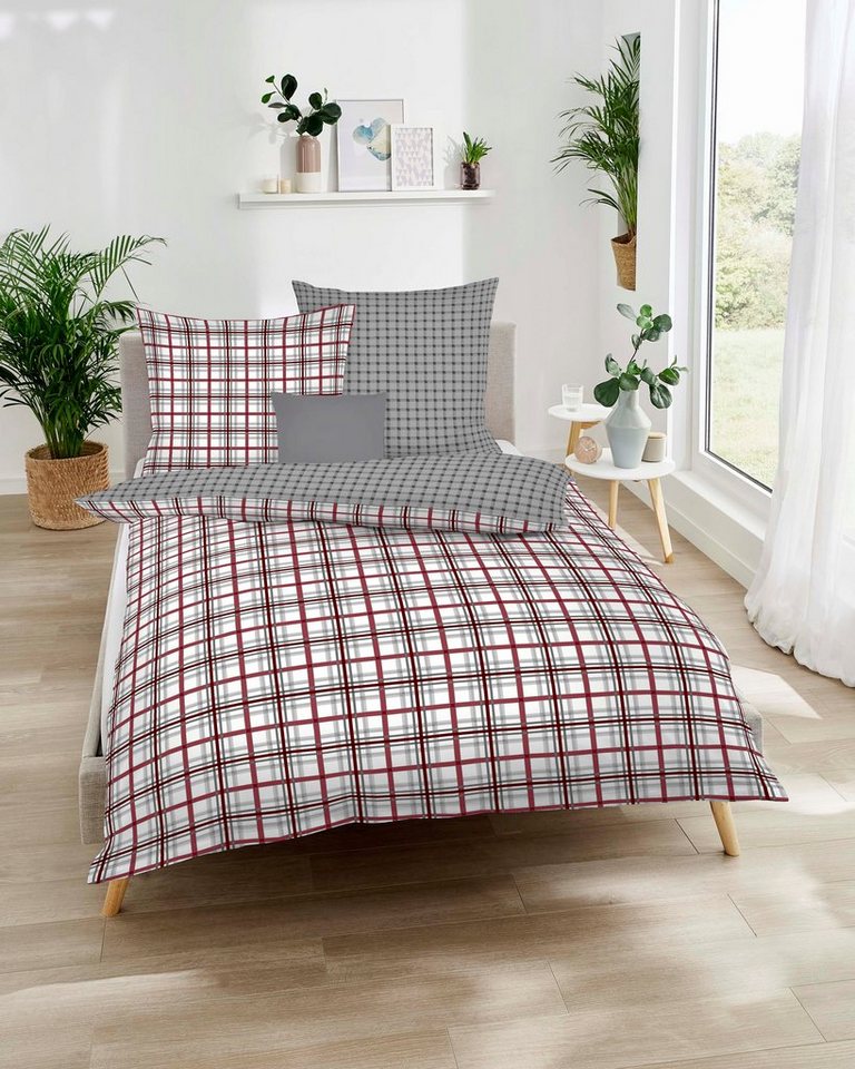 Wendebettwäsche Plaid, Kaeppel, Mako-Satin, 2 teilig, angenehm wärmend von Kaeppel