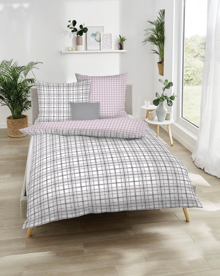 Wendebettwäsche Plaid, Kaeppel, Mako-Satin, 3 teilig, angenehm wärmend von Kaeppel