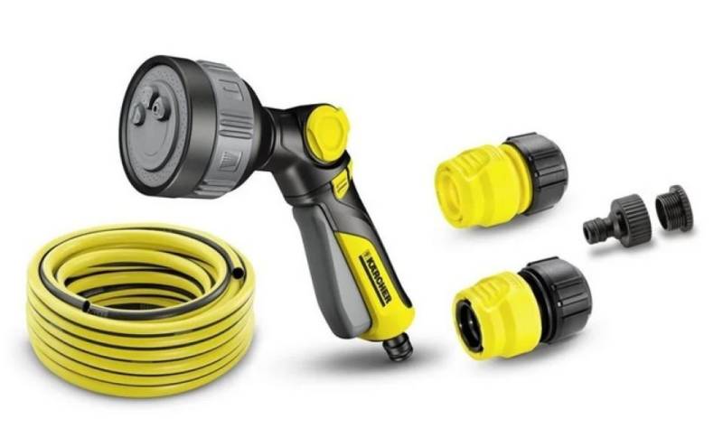 Kärcher Professional Gartenschlauch 2.645-344.0 Schlauch-Set, 3/4 Zoll Anschluss, Universalkupplung mit Aqua Stop von Kärcher Professional