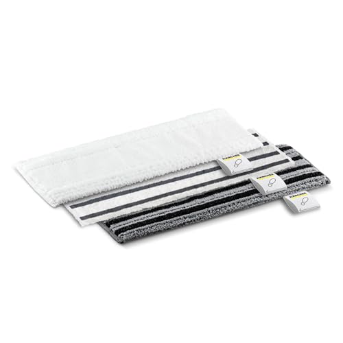 Kärcher Original Dampfreiniger Bodentuchset EasyFix kompatibel mit Dampfreiniger Kärcher SC - Für Böden, geeignet für jede Art von Oberfläche, maschinenwaschbar, bunt, 3 Stück von Kärcher