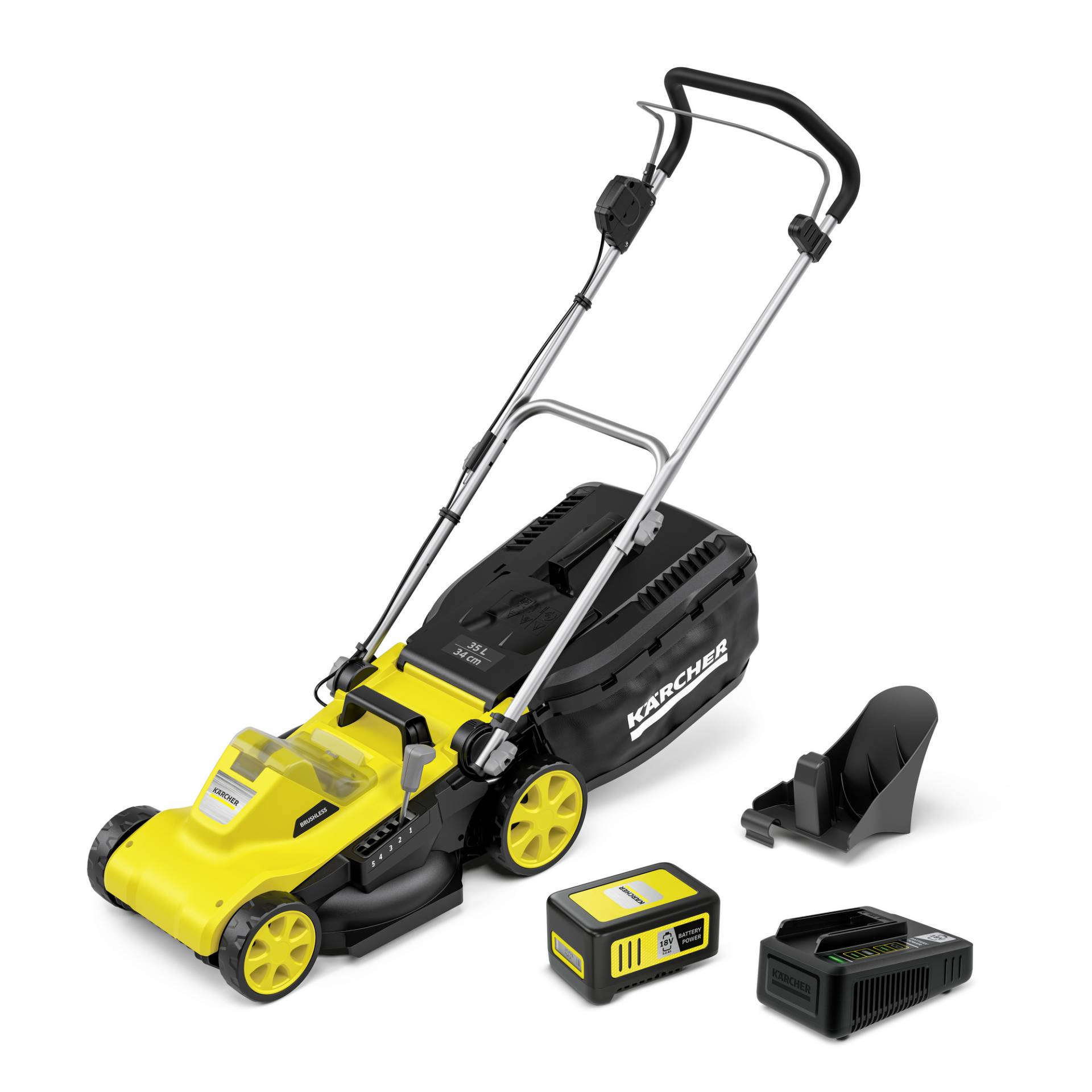 Kärcher Akku-Rasenmäher 'LMO 3-18 Battery Set' 18 V mit Akku, bis 350 m² von Kärcher