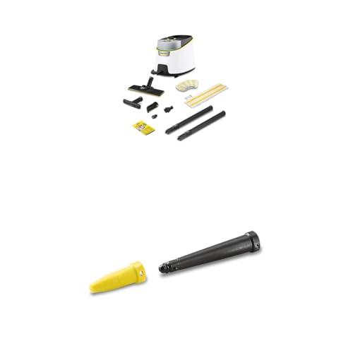 Kärcher Dampfreiniger SC 4 Deluxe, Dampfdruck: 4 bar & Powerdüsen-Set, Schwarz/Gelb von Kärcher