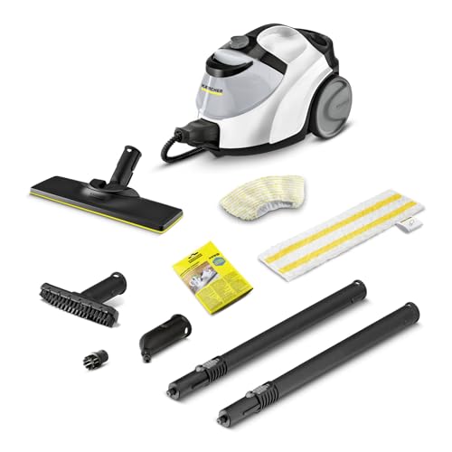 Kärcher Dampfreiniger SC 5 EasyFix Iron Plug mit Heißwasser-Zuschaltung, Dampfdruck: 4,2 bar, Aufheizzeit: 3 min., Fläche: ca. 150 m², Tank: 0,5 l + 1,5 l, Bodenreinigungsset EasyFix und Düsen Kärcher Dampfreiniger SC 5 EasyFix Iron Plug mit Heißwasser-Zuschaltung, Dampfdruck: 4,2 bar, Aufheizzeit: 3 min., Fläche: ca. 150 m², Tank: 0,5 l + 1,5 l, Bodenreinigungsset EasyFix und Düsen von Kärcher