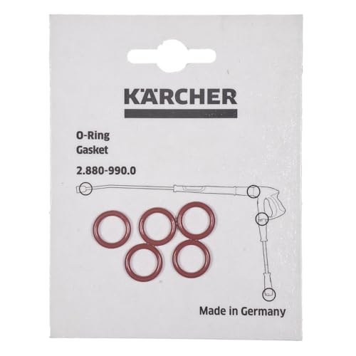 Kärcher 2.880-990.0 O-Ring-Dichtungen für Schlauchpistolenteil, Ersatz, Lanze, Set, 5X-Kaercher, 5 Stück von Kärcher