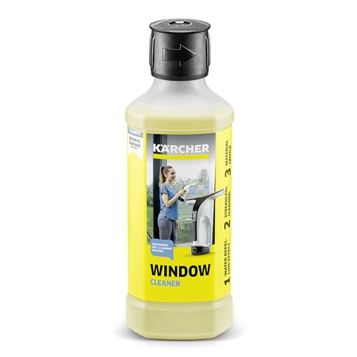 Kärcher Fensterreiniger-Konzentrat RM 503, für eine streifenfreie Reinigung von Fenstern, Glas, Spiegeln und Duschkabinen, 500ml Konzentrat ergeben verdünnt 6,25l Reinigungsflüssigkeit von Kärcher