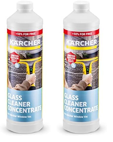 Kärcher Glasreiniger-Konzentrat RM 500, Limited Edition Weiße Lilie, 750 ml, Mischverhältnis 1:30, für Kärcher Akku-Fenstersauger WV oder zur manuellen Verarbeitung (Packung mit 2) von Kärcher