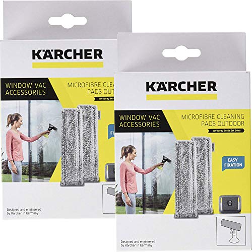 Kärcher Mikrofaser-Wischbezug für Window Vac (Outdoor), 2er Pack (2 x 2 Stück) von Kärcher