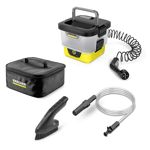 Kärcher Mobile Outdoor Cleaner OC 4 + Adventure, Fördermenge: 2 l/min, Gewicht: 3,7 kg, Wassertank: 8 l, Lithium-Ionen-Akku, Spiralschlauch, Gerätefilter, Abnehmbarer Wassertank, Multi Jet 4-in-1 Kärcher Mobile Outdoor Cleaner OC 4 + Adventure, Fördermenge: 2 l/min, Gewicht: 3,7 kg, Wassertank: 8 l, Lithium-Ionen-Akku, Spiralschlauch, Gerätefilter, Abnehmbarer Wassertank, Multi Jet 4-in-1 von Kärcher