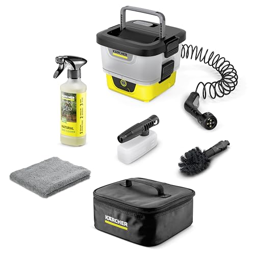 Kärcher Mobile Outdoor Cleaner OC 4 + Bike Kit, Fördermenge: 2 l/min, Gewicht: 3,1 kg, Wassertank: 8 l, Lithium-Ionen-Akku, Spiralschlauch, Gerätefilter, Universalbürte, Multi Jet 4-in-1 Kärcher Mobile Outdoor Cleaner OC 4 + Bike Kit, Fördermenge: 2 l/min, Gewicht: 3,1 kg, Wassertank: 8 l, Lithium-Ionen-Akku, Spiralschlauch, Gerätefilter, Universalbürte, Multi Jet 4-in-1 von Kärcher