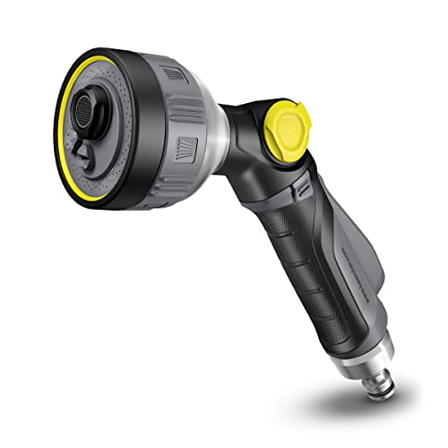 Kärcher Multifunktions-Spritzpistole Premium, aus langlebigem Metall und 4 Sprühbildern, inkl. drehbarem Griff und tropfsicherem Sprühkopf, grau/schwarz von Kärcher