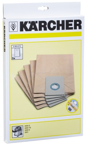 Kärcher Papierfiltertüten 5St. für A2000E / TE, 6.904-072.0 von Kärcher