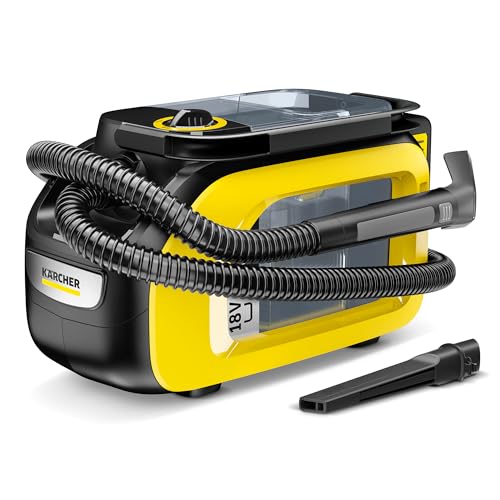 Kärcher SE 3-18 Compact Akku-Waschsauger (Integrierter Sprühschlauch, extra Wasch- und Fugendüse zur Polsterreinigung, 75 mm Arbeitsbreite, Durchspülfunktion, Autoreinigung, ohne Akku und Ladegerät) von Kärcher